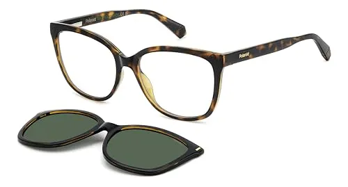 Polaroid Sonnenbrille PLD 6229/CS 086/UC Havana Grün Damen - Sonnenbrille mit polarisierenden Gläsern für optimalen UV-Schutz (UV400) und stilvollem Havana-Rahmen, ideal für modebewusste Damen.