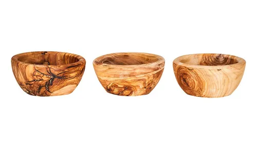 Levandeo® Dekoschale 3er Set aus Olivenholz in braun von Levandeo