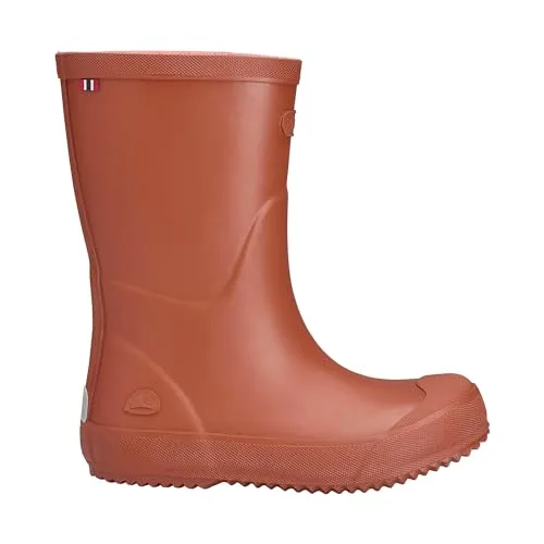 Viking Indie Active Rubber Boots, Cognac, 37 - Stiefel für Jungen, handgefertigt aus Naturkautschuk mit herausnehmbarer Innensohle und Zehenverstärkung – ideal für aktive Kids!