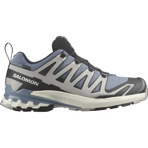 SALOMON Herren Outdoorschuhe XA PRO 3D V9 GTX - Blau - 46,5 - Laufschuhe mit Gore-Tex Membran für Wasserdichtigkeit und Atmungsaktivität. Ideal für Outdoor-Abenteuer und bietet außergewöhnlichen Halt dank der Contagrip Außensohle.