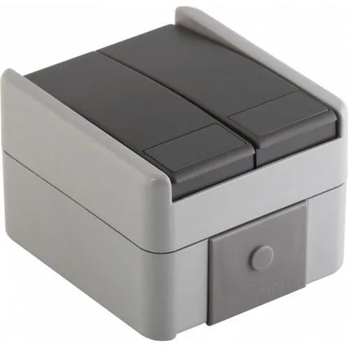 TEM SCHALTER 2F STE A/W 10A GY / TEMCAT SF63GY-U IP44 SF63GY-U