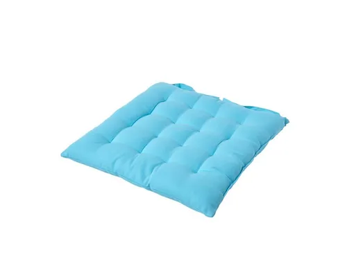 Homescapes Stuhlkissen Stuhlkissen hellblau einzeln