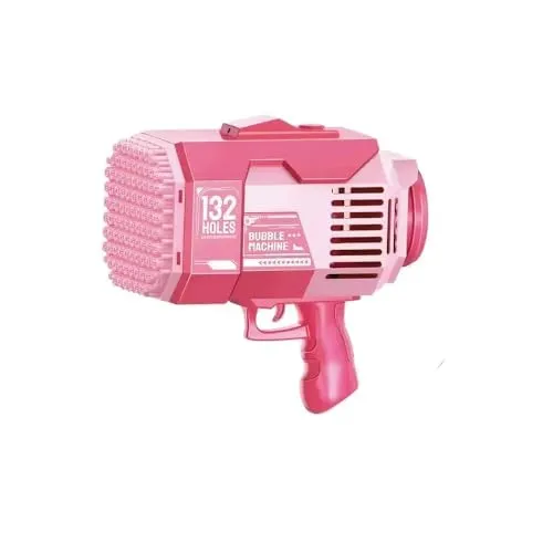 Bazooka Bubble® Rot | Seifenblasenmaschine | Automatisches Rocket-Spielzeug mit 69 Löchern | Outdoor-Spiel für Kinder und Erwachsene | 100% Fun-Wasserspiel | Sommer | OriginalCup®