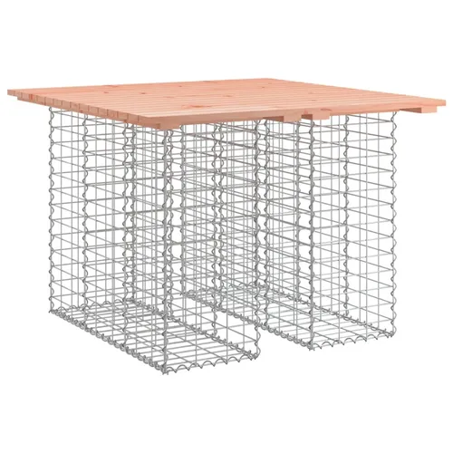 vidaXL Gartenbank aus Gabionen 100x102x72 cm – Massivholz Douglasie - Gabionen Gartenbank aus massivem Douglasienholz, robust und pflegeleicht, ideal für Gärten und Terrassen. Stabiler Sockel aus verzinktem Stahl für eine langlebige Nutzung.
