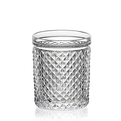 Becherglas Dessertglas 150ml Saftglas Trinkbecher Retro-Look Bleikristall klar