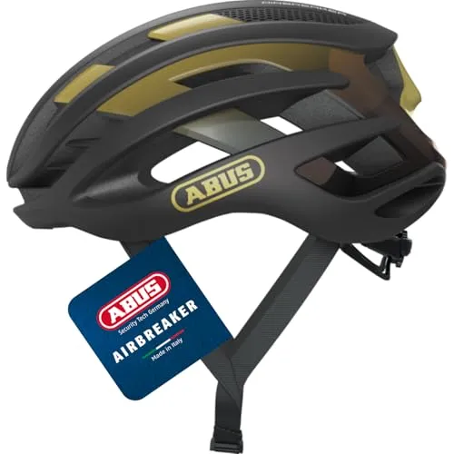 ABUS Unisex Fahrradhelm Schwarz (Black Gold) S (51-55 cm) - Fahrradhelme mit leichtem In-Mold Design für optimalen Schutz und individuelle Passform. Genießen Sie Sicherheit und Komfort beim Radrennsport mit innovativer Belüftung und optionalem Helmschutz bei Allianz.