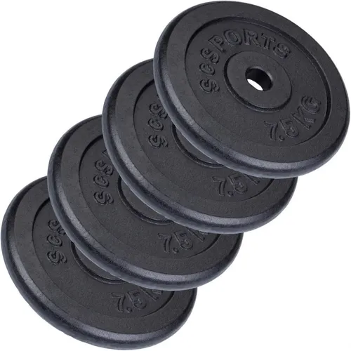 ScSPORTS® Hantelscheiben Set 20 kg – Gusseisen Gewichte für Ihr Training - Hochwertiges Hantelscheibenset aus robustem Gusseisen, ideal zur Erweiterung Ihrer Trainingsausrüstung. Perfekt für alle gängigen Hantelstangen mit 30/31mm Durchmesser.