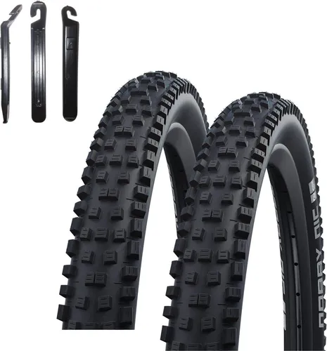 Schwalbe Nobby Nic Addix Performance E-50 Fahrradreifen Fahrradmantel 57-622 ( 29 x 2,25 ) inkl. 3 Reifenheber 2 x