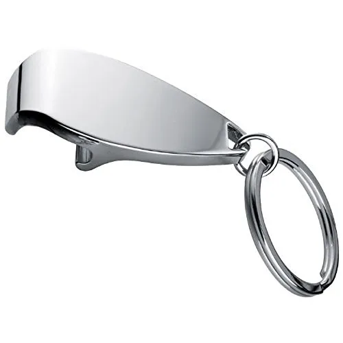 p&m Metall-Schlüsselanhänger mit Flaschenöffner in silber von eBuyGB