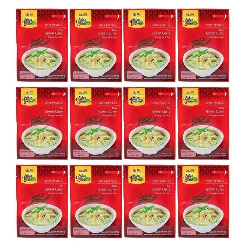AHG Würzpaste Currypaste GRÜN 12x50g Thai GREEN Curry Grünes Curry Paste