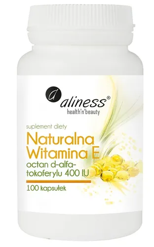 Aliness Natürliches Vitamin E 400 IU 100 Kapseln