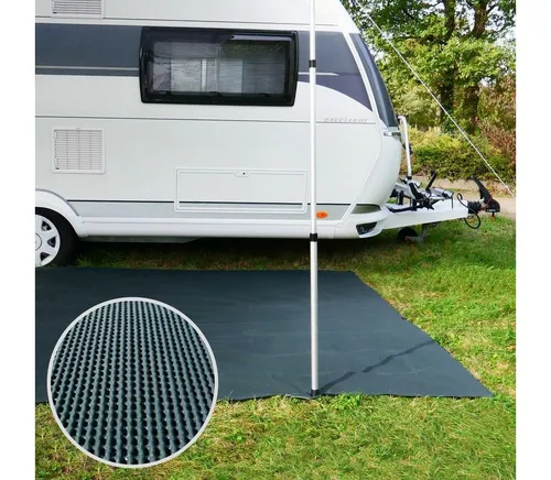 yourGEAR Zeltteppiche Outdoor Soft Carpet 300 x 300 cm - Zeltteppiche aus 100 % Polyester mit Schaumbeschichtung für optimalen Komfort und Wärmeisolierung im Vorzelt oder beim Camping.