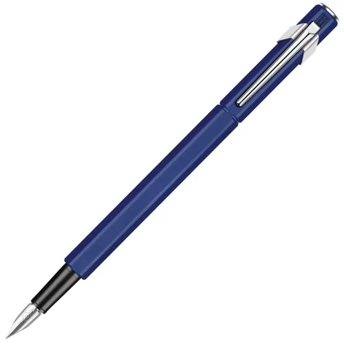 CARAN D'ACHE 0843-159 Caran d'Ache Fountain Pen, B, Bold Point, 849, Blue 1 Coun