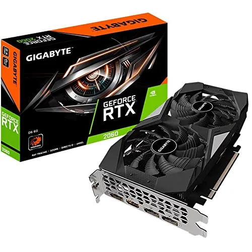 Gigabyte VGA 6GB RTX2060D6 6G 3xDP/ HDMI GeForce RTX 2060 OC 6G, GV-N2060D6-6GD V2