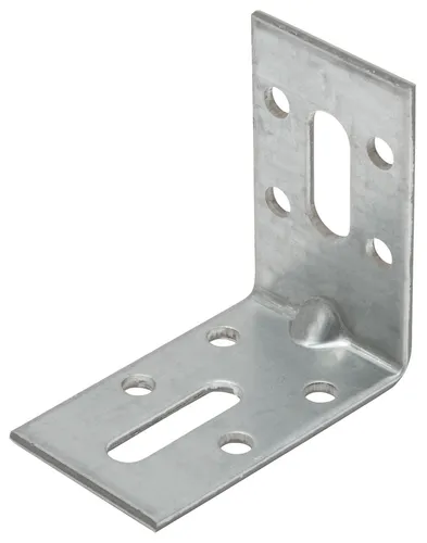 Winkelverbinder mit Langloch, 50 x 50 x 30 x 2mm, sendzimirverzinkt - 1 Stück