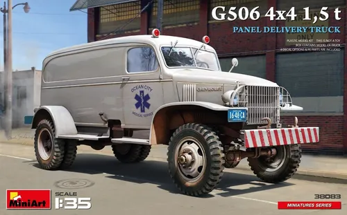 Mini Art 38083 - 1:35 US G506 Kastenwagen 4x4, originalgetreue Nachbildung für Modellbau-Enthusiasten und kreative Bastler