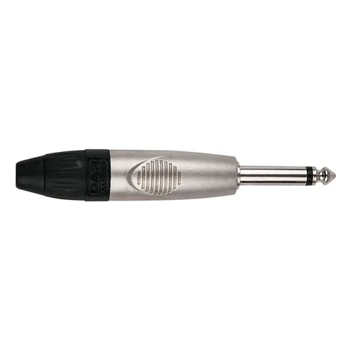 DAP - 6.3mm Jack X-type Mono with black endcap Nickelgehäuse