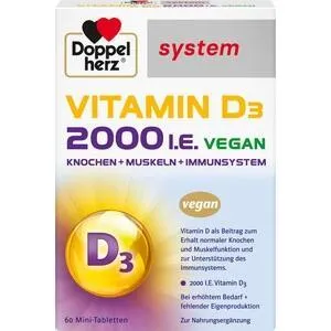Doppelherz Vitamin D3 2000 I.E. Vegan System Tabletten