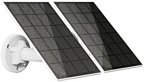 revolt Solarzelle Solarmodul: 2er-Set Solarpanels für Akku-IP-Kameras mit USB-C, 3 W, 5 V, IP65 (Mini-Solar-Panels 5V, Solar Ladegeräte USB, Überwachungscamera)