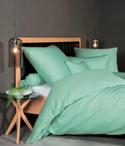 Janine Bettwäsche Colors 31001 - Mako-Satin 2-teilig - Bettwäsche-Sets: Hochwertige Mako-Satin Bettwäsche mit Markenreißverschluss, ideal für alle Jahreszeiten, hautsympathisch und in vielen Farben erhältlich.