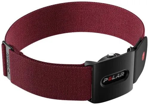 Polar Verity Sense OHR Pulssensor - Dunkelrot M-XXL - Activity Tracker - Fitness Armband, vielseitiger optischer Pulssensor für präzise Pulsmessung am Arm oder an der Schläfe, ideal für Bewegungsfreiheit und Komfort beim Sport.