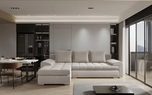 Kaiser Möbel Tomi Ecksofa mit Schlaffunktion - Sofas & Couches - Elegantes Ecksofa mit Easy-Clean Stoff, praktische Schlaffunktion und Bettkasten für zusätzlichen Stauraum.