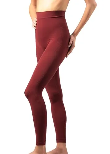 SlimCell Anti Cellulite Leggings Damen – High Waist Shapewear, Kompressionsleggings Damen Lipödem, Body Shaper Sporthose, Formende Unterwäsche – Made in Italy
