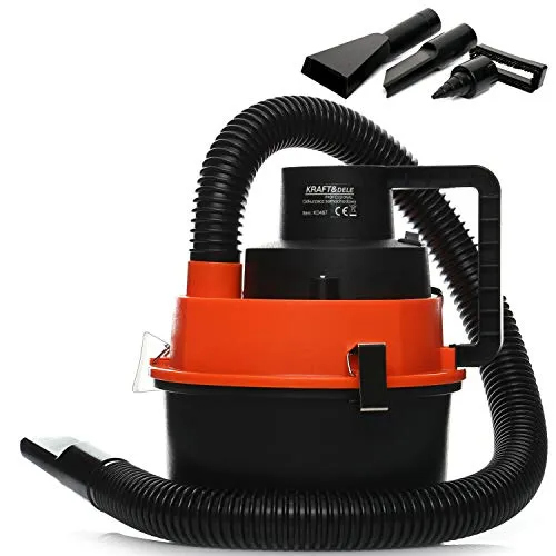 Alles für Profi Autostaubsauger + Luftpumpe Handstaubsauger 12V 155W Zigarettenanzünder (KD487) - Orange