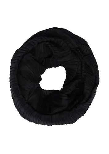 s.Oliver Loop Snood in Plissee-Optik in schwarz von s.Oliver