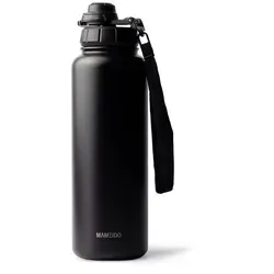 MAMEIDO Thermosflasche mit Strohhalm 700ml - Thermobehälter aus rostfreiem Edelstahl, hält Getränke bis zu 24h kalt und 12h heiß, mit abnehmbarer Trageschlaufe und hygienischem 2-in-1 Deckel für einfaches Trinken.
