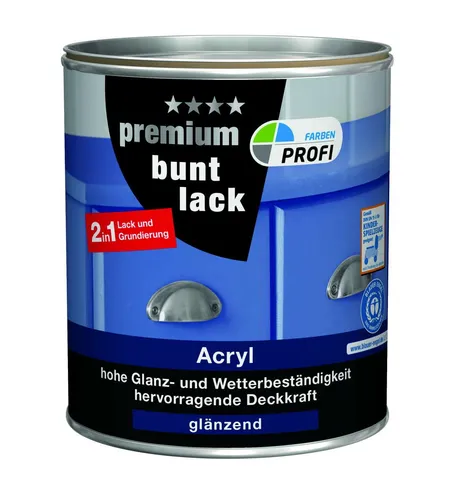 PROFI Acryl Buntlack glänzend Nußbraun 750 ml