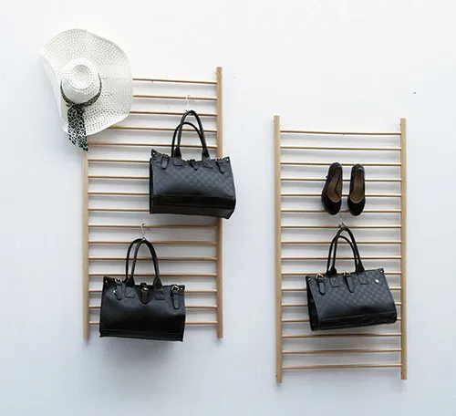 2er Set Dekoleiter Kleiderständer Dekoständer Garderobe Handtuchhalter