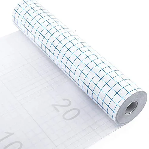 X SIM FITNESSX Transferfolie Plotter für Vinyl-30,5 * 505cm Übertragungsfolie Plotter für Abziehbilder, Schilder, Fenster, Aufkleber, Becher