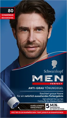 Men Perfect Anti-Grau Tönungs-Gel 80 Schwarzbraun