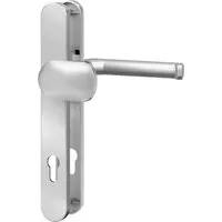 BASI Türbeschlag Wechsel-Garnitur, Schmalrahmenbeschlag PZ 92/8 mm - Türsicherungen, langlebiger Langschild Alu F1 für Türstärken von 45-82mm, optimaler Schutz und einfache Installation.