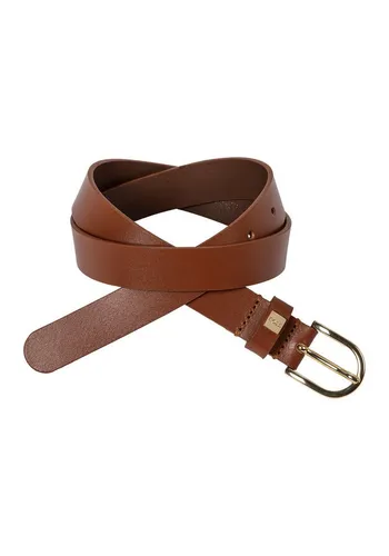 BOSS Ledergürtel Scarlet B. 2,5cm N-R mit goldfarbener Schliesse und BOSS-Logo auf der Schlaufe