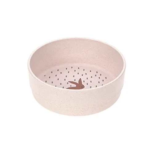LÄSSIG Kinder Schüssel Schälchen Kindergeschirr ohne Melamin, BPA-frei, für Spülmaschine und Mikrowelle/Bowl Little Forest Rabbit