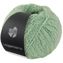 LANA GROSSA LEGGERISSIMO 50 g Häkelwolle, 150 m (Super leichtes, softes Microfasergarn aus recyceltem Polyamid), 50 g grün