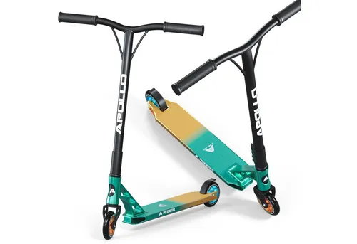 Apollo Stuntscooter Genesis X Pro - High End Stunt Scooter - Roller / Kickboards, ideal für Einsteiger und Fortgeschrittene, belastbar bis 100 kg, mit rutschfester Trittfläche und ABEC 9 High Speed Kugellager für optimale Stabilität und Geschwindigkeit.