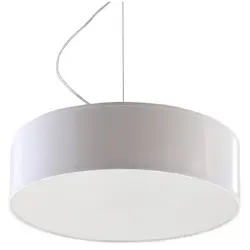 Sollux SL.0117 Pendelleuchte ARENA 35 weiß - Moderne Pendelleuchte für große Räume, mit elegantem, glänzendem Lampenschirm und einem einladenden Preis. Perfekt für stilvolle Akzente in Ihrem Zuhause.