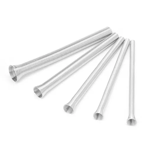 Dingln Biegefeder Kupferrohr, Biegefedern für Verbundrohr, 5Pcs 21cm PVC Elektrischer Draht Biegerohr für Kupfer-, Aluminium- und dünnwandige Stahlrohre