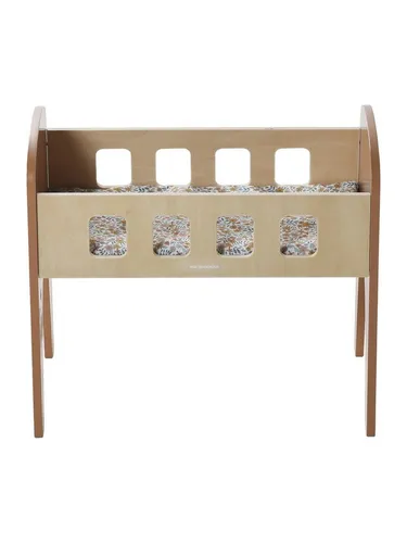 vertbaudet Puppen Accessoires-Set Puppenbett MINI RETRO Holz FSC®