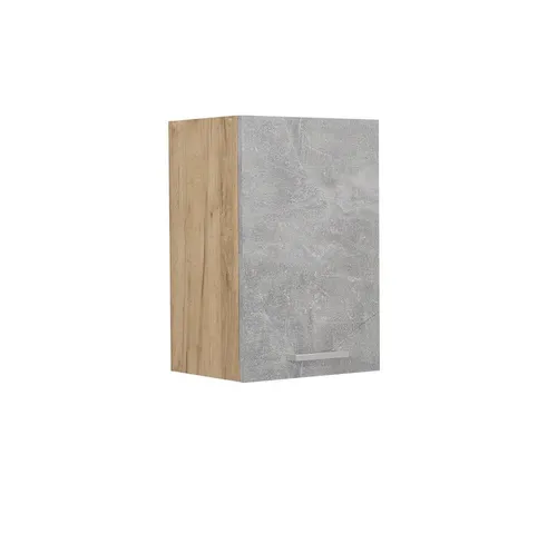 Vicco Hängeschrank R-Line, Beton/Goldkraft Eiche, 40 cm