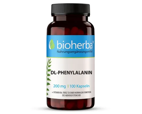 BIOHERBA R DL-Phenylalanin 200 mg 100 Kapseln Nahrungsergänzungsmittel