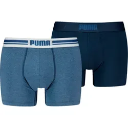 PUMA Boxer 2er-Pack mit Logo Webbund blau XL - Herrenunterhosen im praktischen 2er-Pack, aus elastischem Jersey für optimalen Tragekomfort und perfekten Sitz.