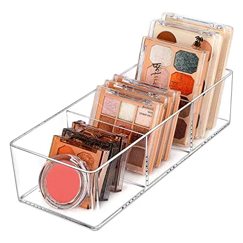 JessLab Schubladen Organizer, 3-Fach Acryl Make-up Organizer Kosmetik Aufbewahrung Schmuck Display für Schreibtisch Kleiderschrank Badezimmer Waschtisch Arbeitsplatte Transparent