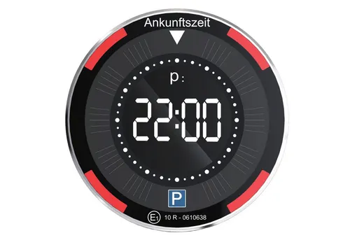 Miraval elektronische Parkscheibe Digitale Solar-Parkscheibe