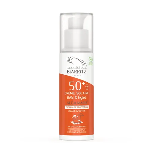 Alga Maris Sonnencreme Kinder LSF 50+ 100 ml - Bio-zertifizierter Sonnenschutz für empfindliche Kinderhaut, schützt zuverlässig und pflegt sanft.