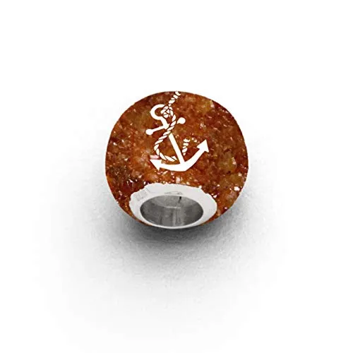 DUR Anhänger für Halsketten und Armbänder Ostsee Bernstein, aus 925 Sterling Silber, B: 11 mm, P3599