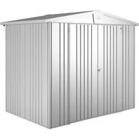 Biohort Gerätehaus Europa 3 - Hochwertiges Gartenhaus in Silber - Gartenhäuser: Robuste Konstruktion mit 20 Jahren Garantie gegen Korrosion und umfangreicher Grundausstattung für optimale Organisation Ihrer Gartenutensilien.